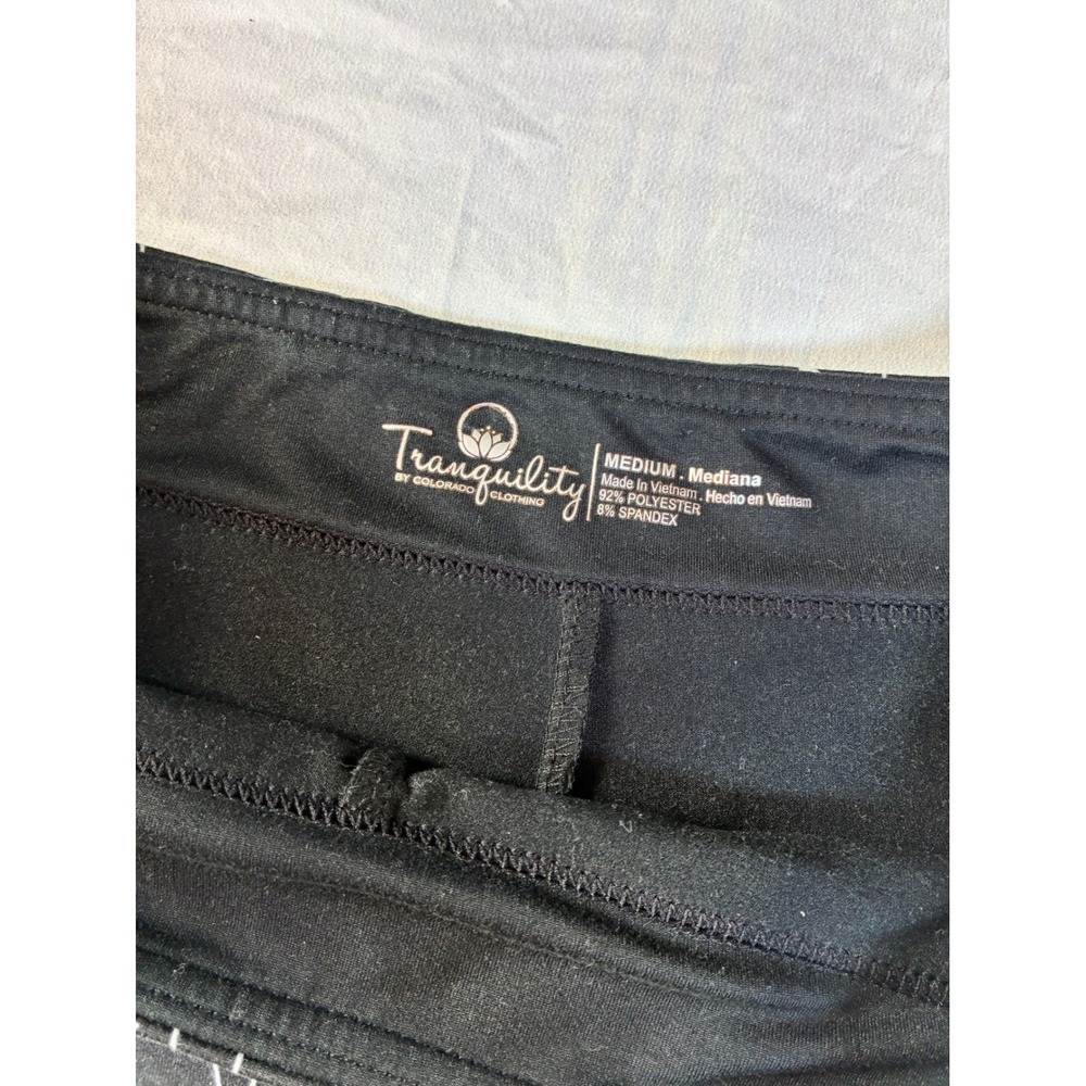 Tranquility Colorado Clothing Skort Black White Floral Print Medium Activewear - Picture 2 of 9